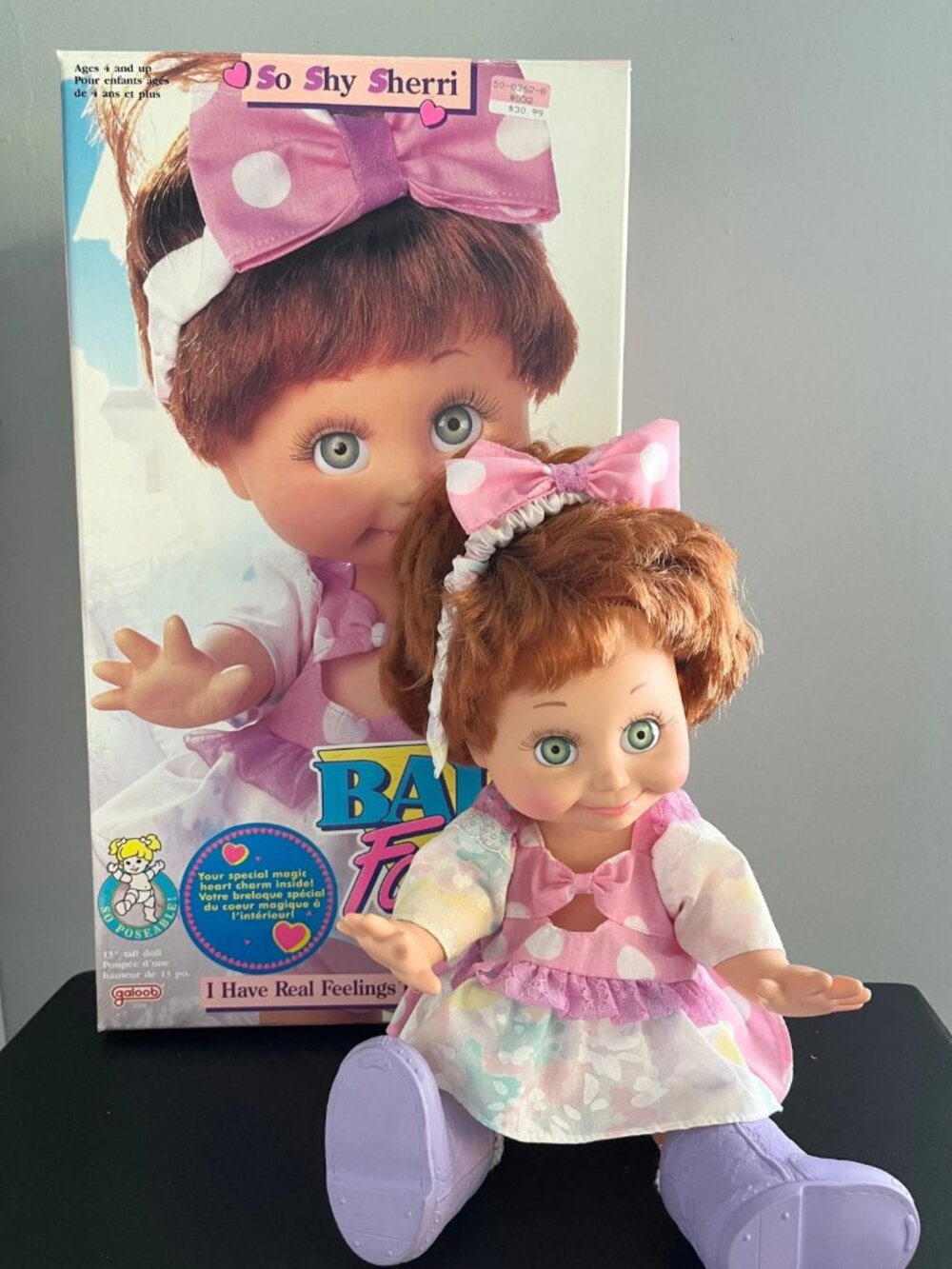 DOLL So Shy Sherri #12 Galoob Toy, 13" - Baby Face, Original Clothes & Box 1990 - Picture 7 of 7